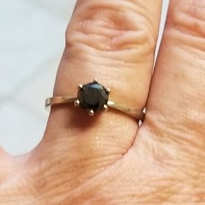 1 ct. Black Diamind Ring (size 7)